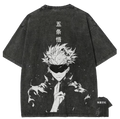 Six Eyes Sorcerer - Anime Washed Cotton Oversized Tee