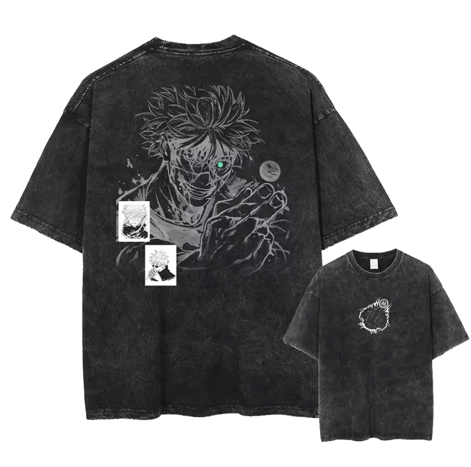 Limitless Awakening  - Anime Washed Cotton Oversized Tee