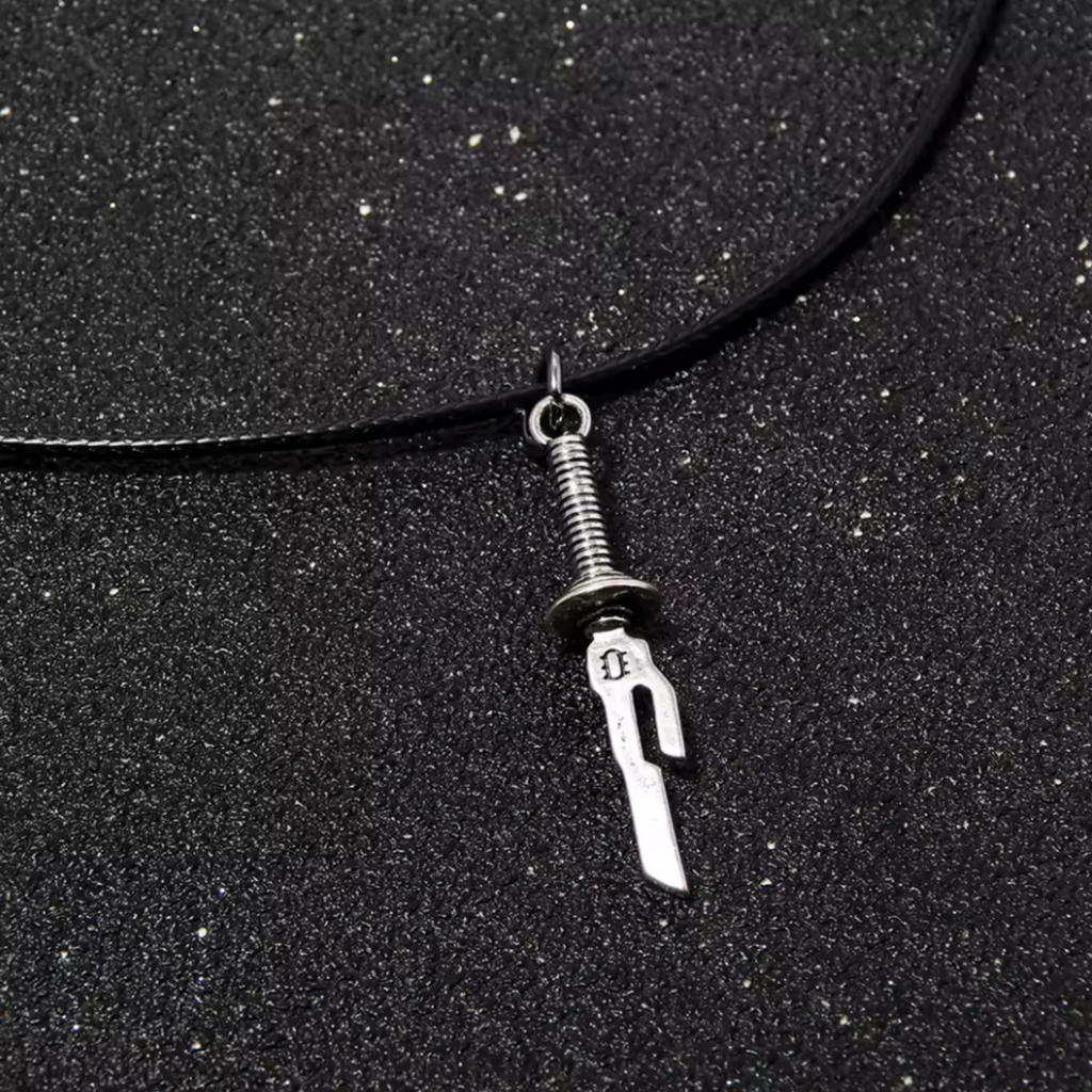 Cursed Blade Inspired Necklace – Stainless Steel Pendant