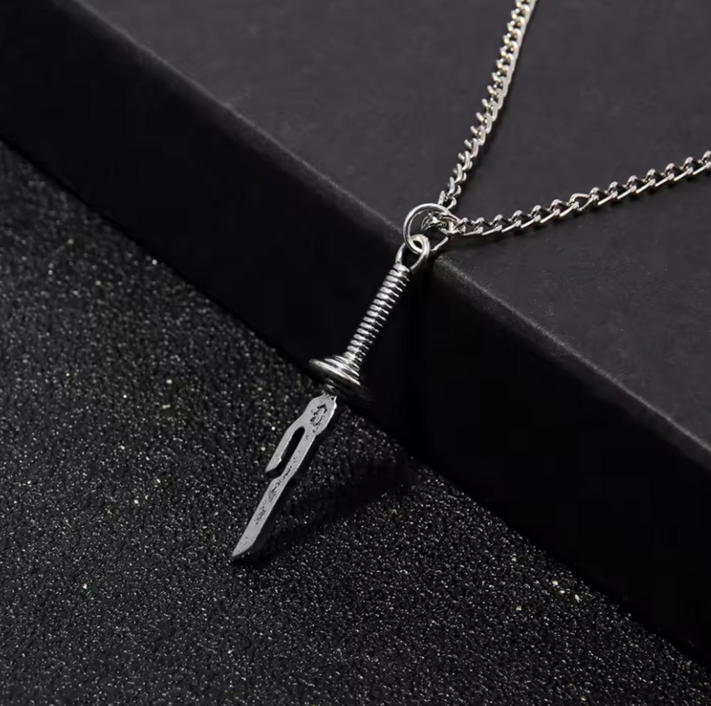 Cursed Blade Inspired Necklace – Stainless Steel Pendant
