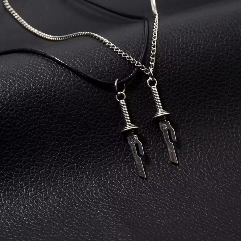 Cursed Blade Inspired Necklace – Stainless Steel Pendant