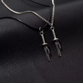 Cursed Blade Inspired Necklace – Stainless Steel Pendant