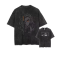 Flame Hashira Eclipse - Anime Washed Cotton Oversized Tee