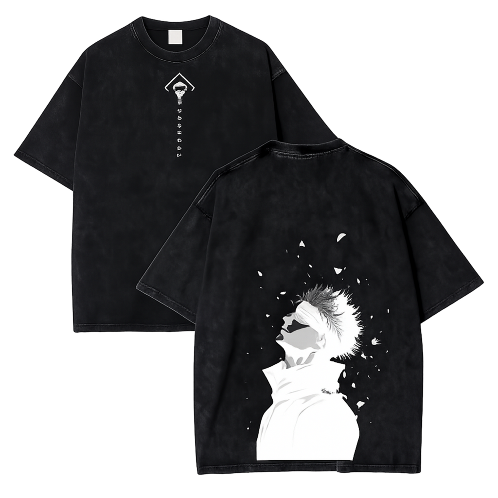 Void Ascension - Anime Washed Cotton Oversized Tee
