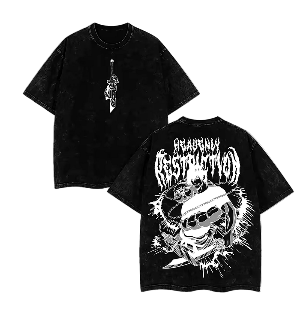 Phantom Blade Washed Anime Tee