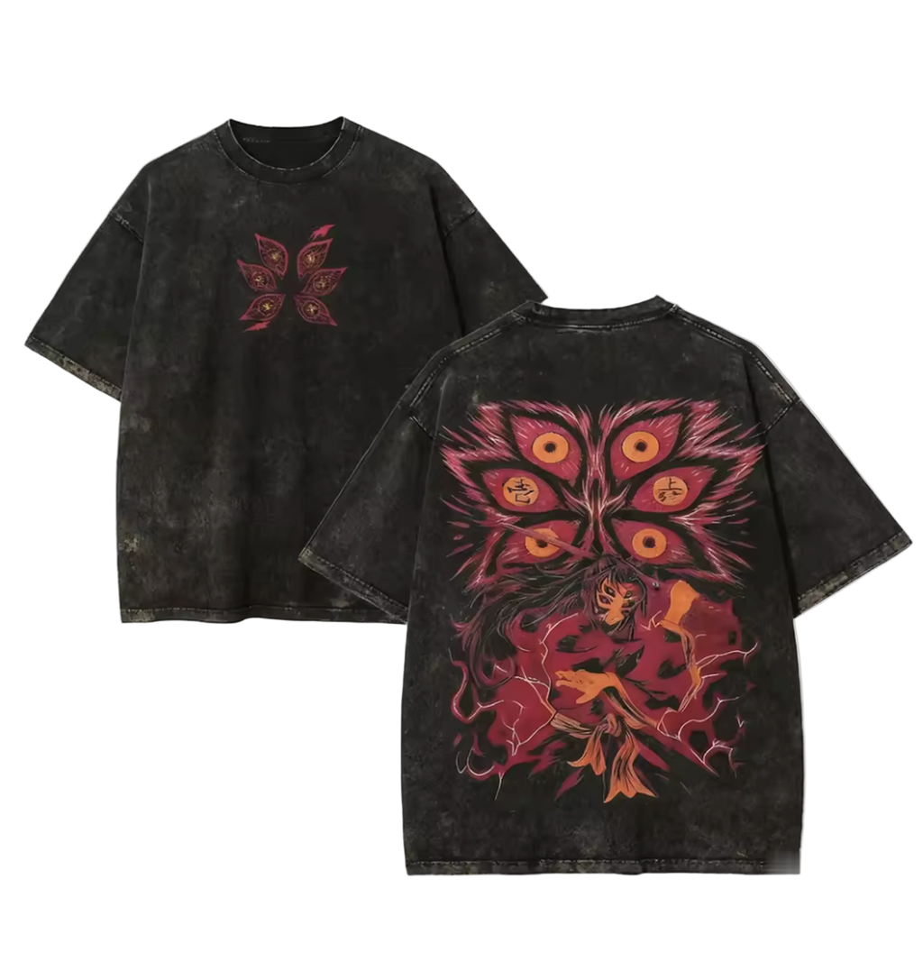 Infernal Eyes Oversized Graphic Tee
