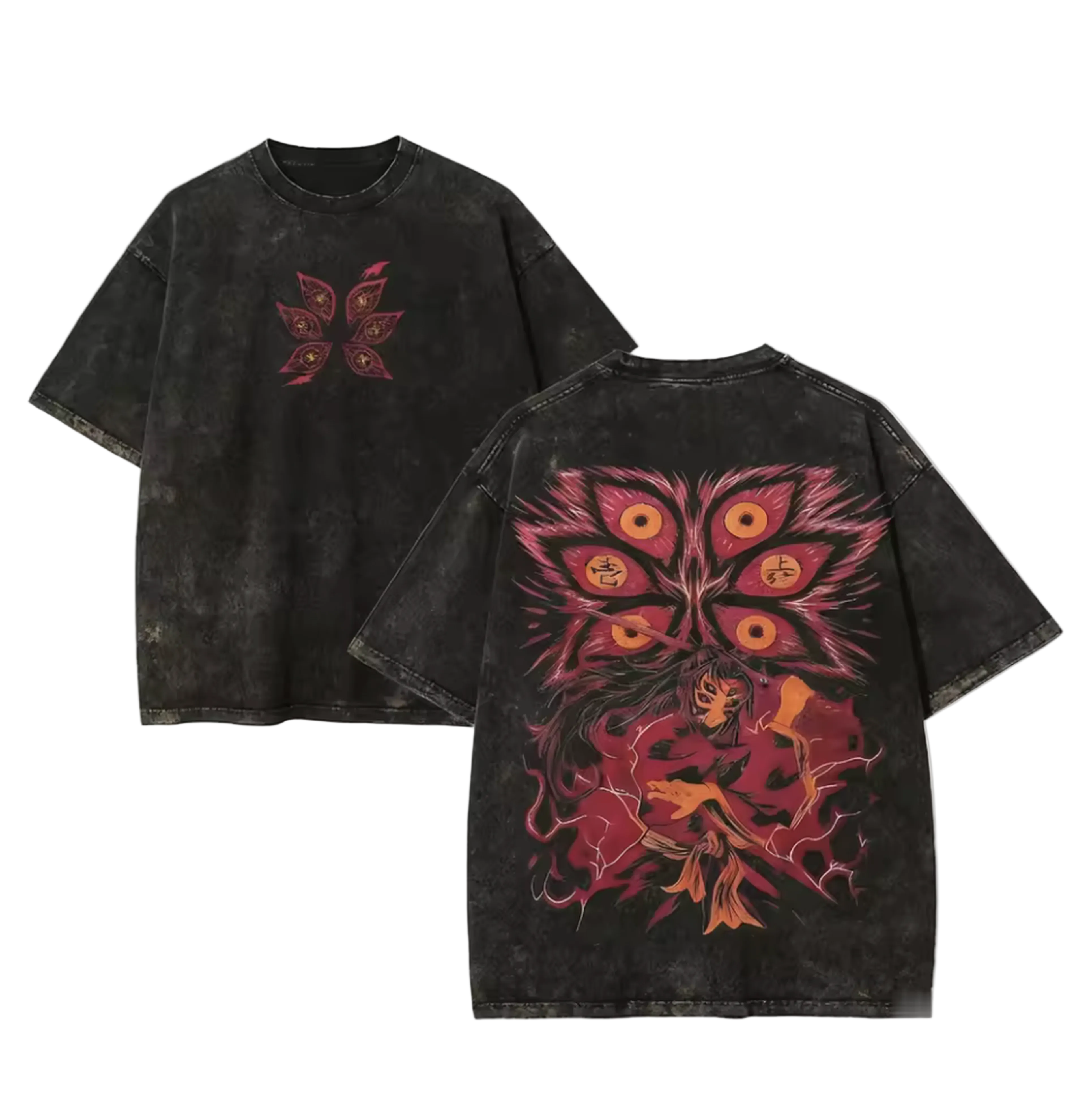 Infernal Eyes Oversized Graphic Tee