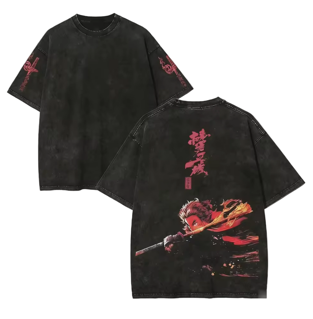 Blazing Katana Oversized Graphic Tee