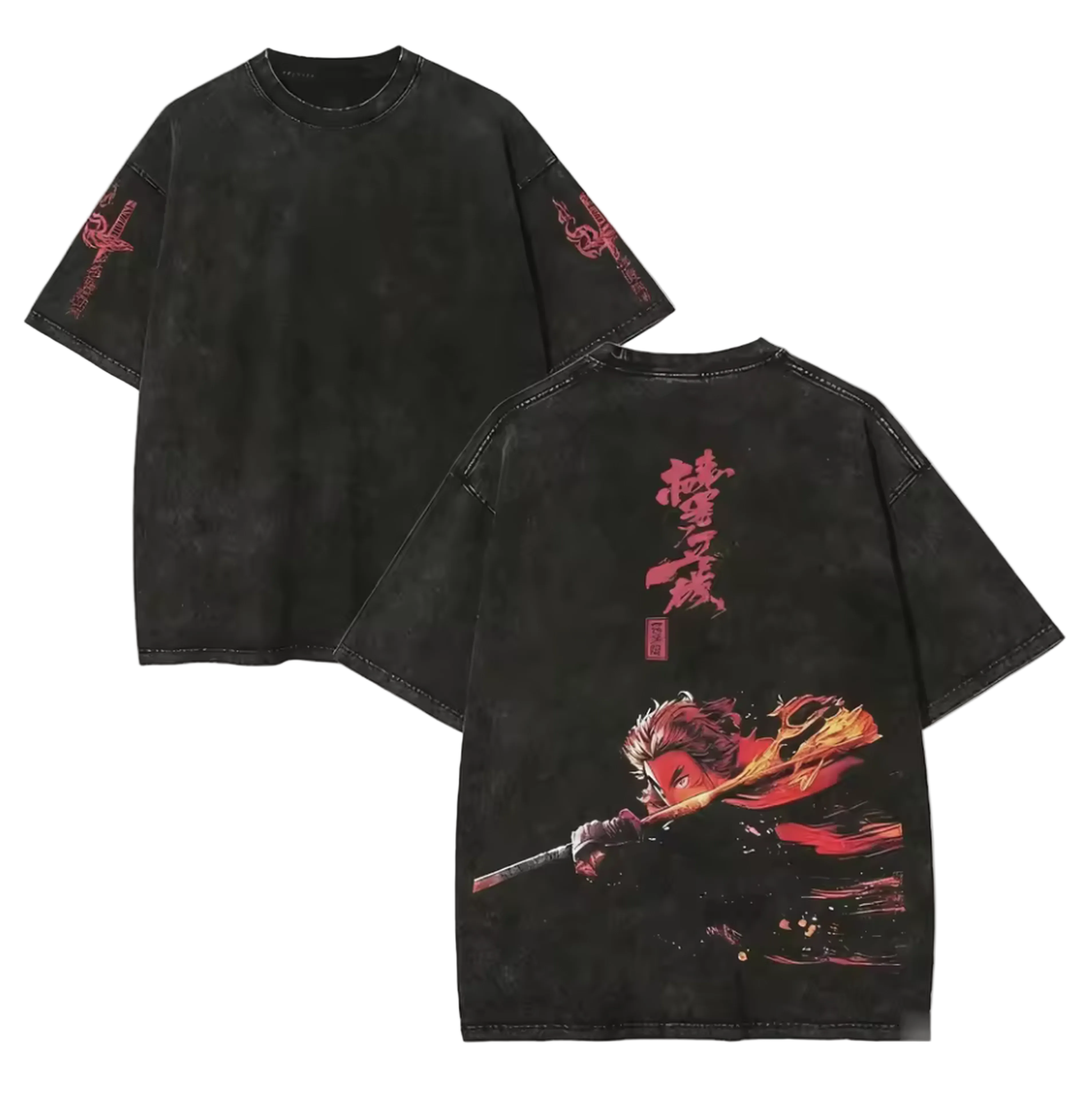 Blazing Katana Oversized Graphic Tee