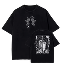 Dual Blade Demon - Anime Washed Cotton Oversized Tee